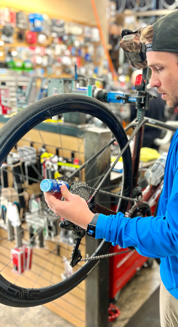 BICYCLE JOHNS USES RIDE IT SLICK TO SERVICE CUSTOMER BIKES